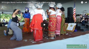 2016 Igbo World Festival Attendees Treated to a Welcome Song
