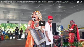 Domestic Violence Dramatization at the 2016 Igbo World Festival