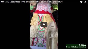 Mmanwu Masquerade Featured at 2016 Igbo World Festival